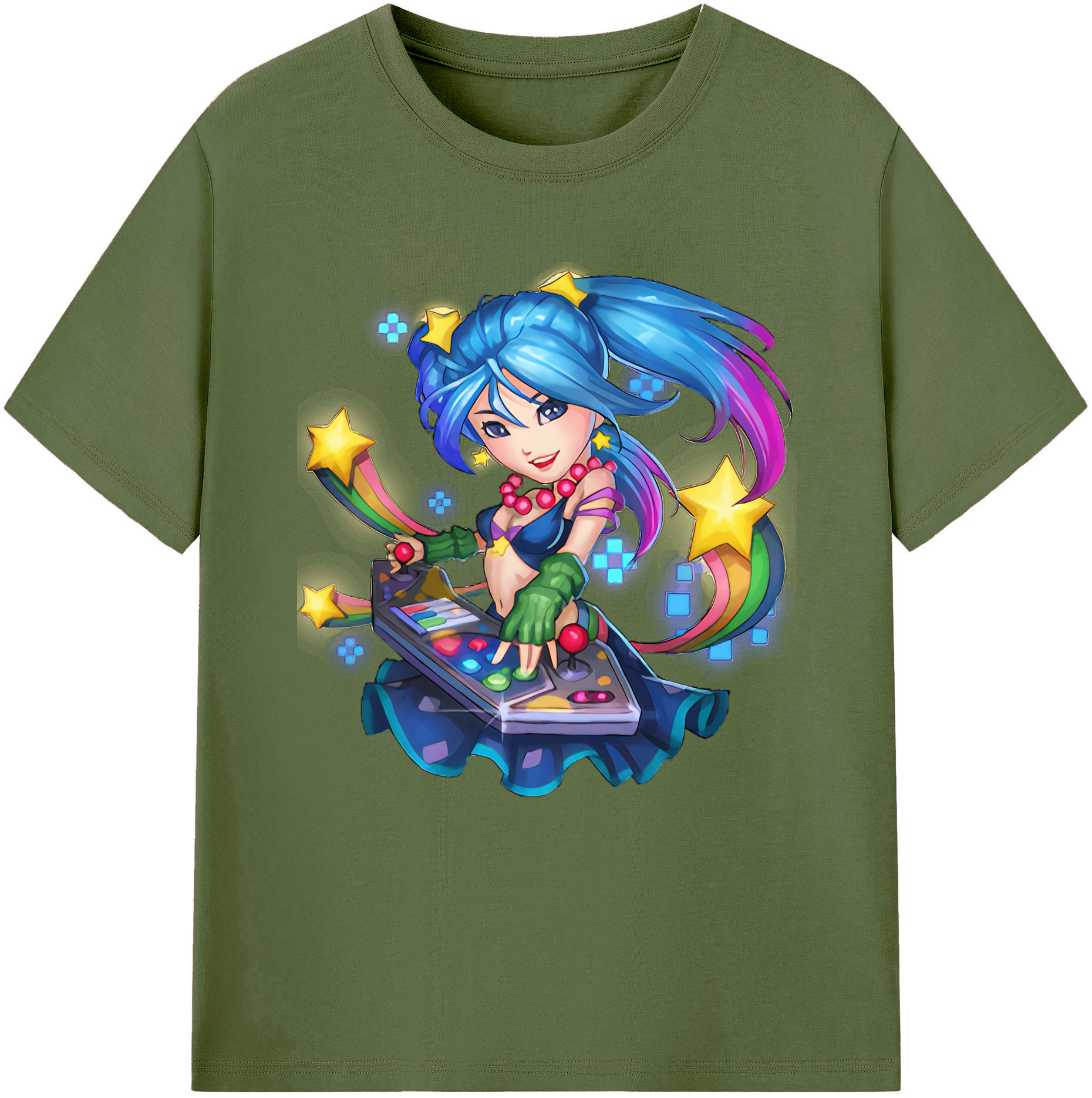 リーグ・オブ・レジェンド League of Legends LOL 綿100％半袖Tシャツ（フロントプリント）